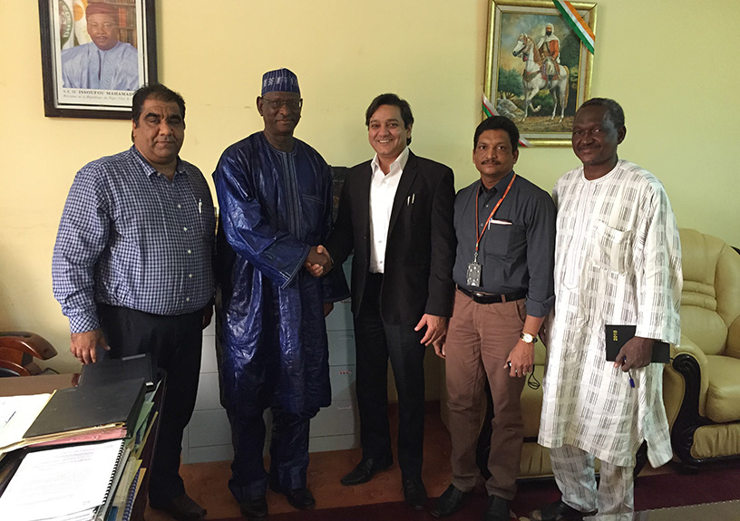 The Hon'ble Minister of Youth, Niger with the CEO & Executive Chairman